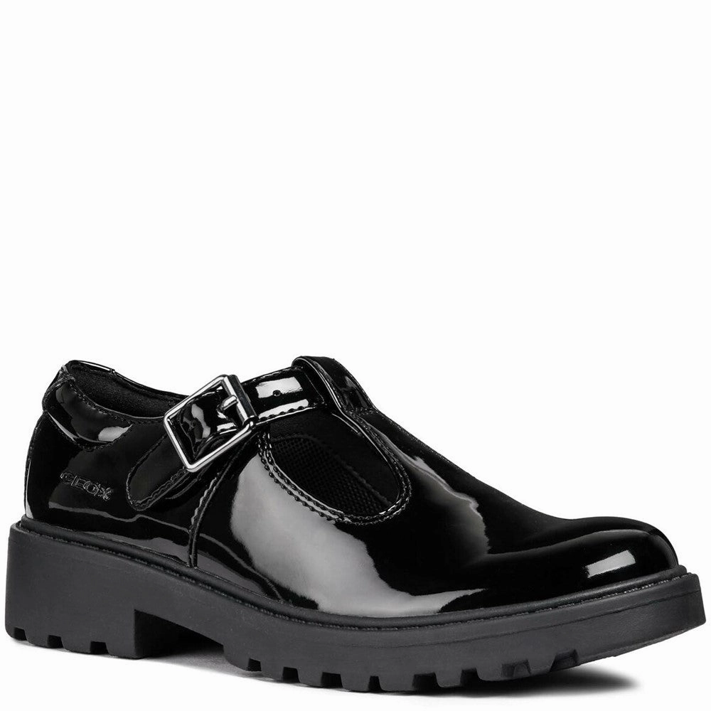 Geox J Casey G. E Buckle Junior School Shoes