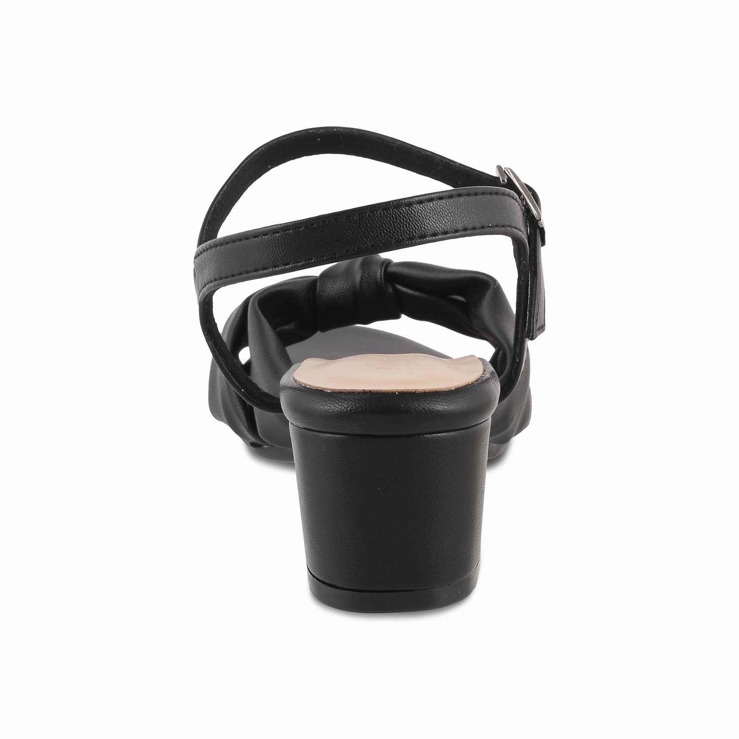 Sandals Pop The Boem TMM-7 Black Women's Dress Block Heel Sandals Tresmode