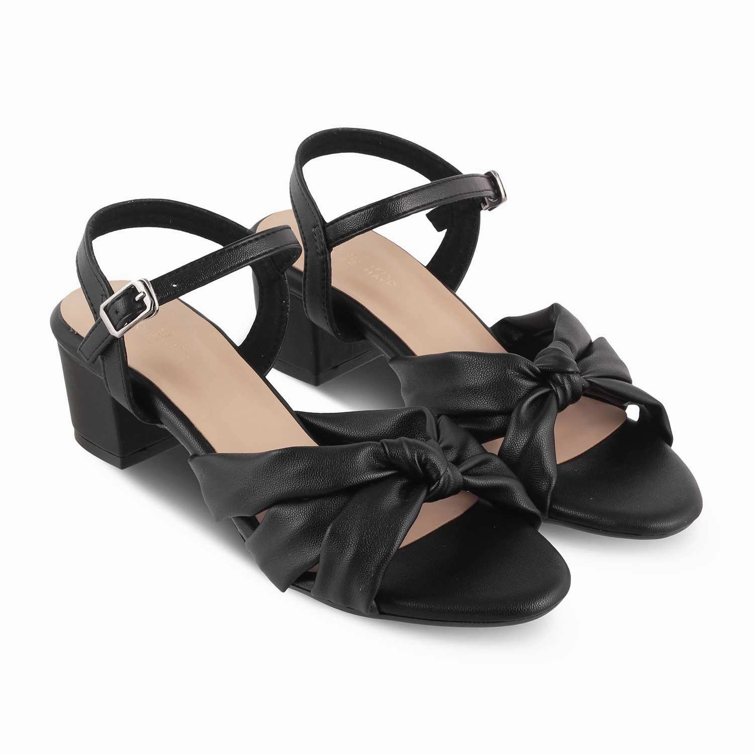 Shein Sandals The Boem TMM-7 Black Women's Dress Block Heel Sandals Tresmode