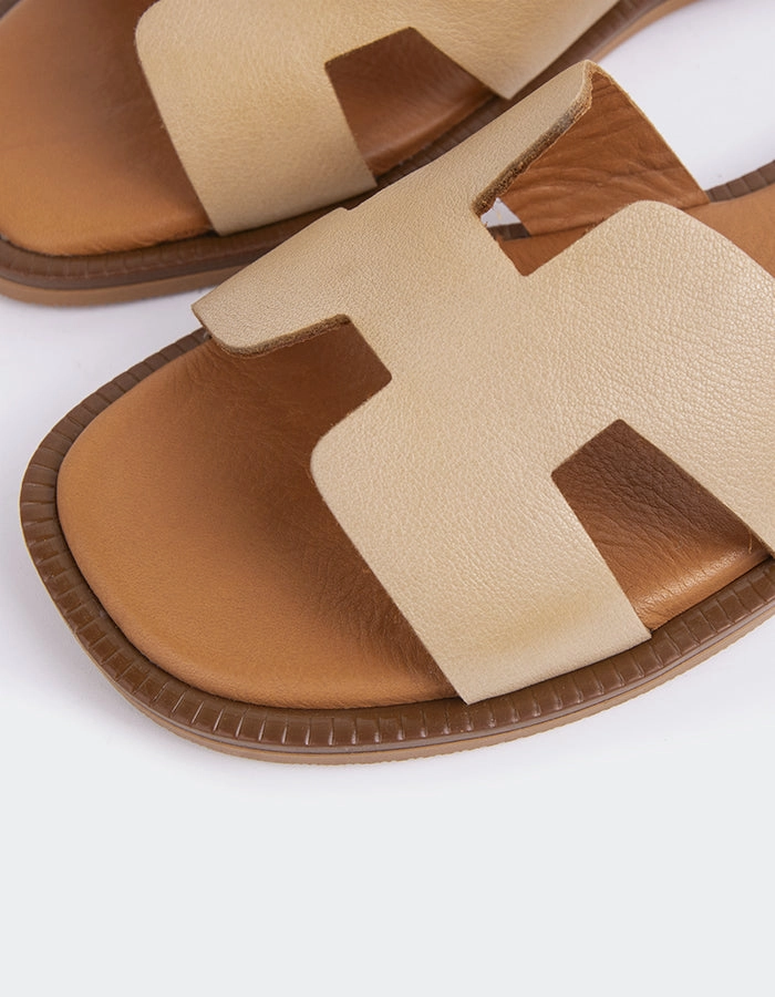 Wedges Shoes Sandals Valmy Camel Leather