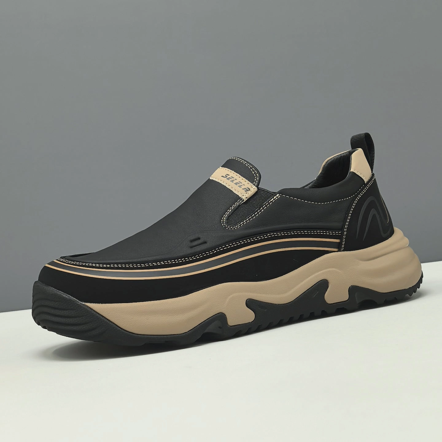 Men's Fashion Breathable Leather Casual Loafers Loafers Outfit Skirt