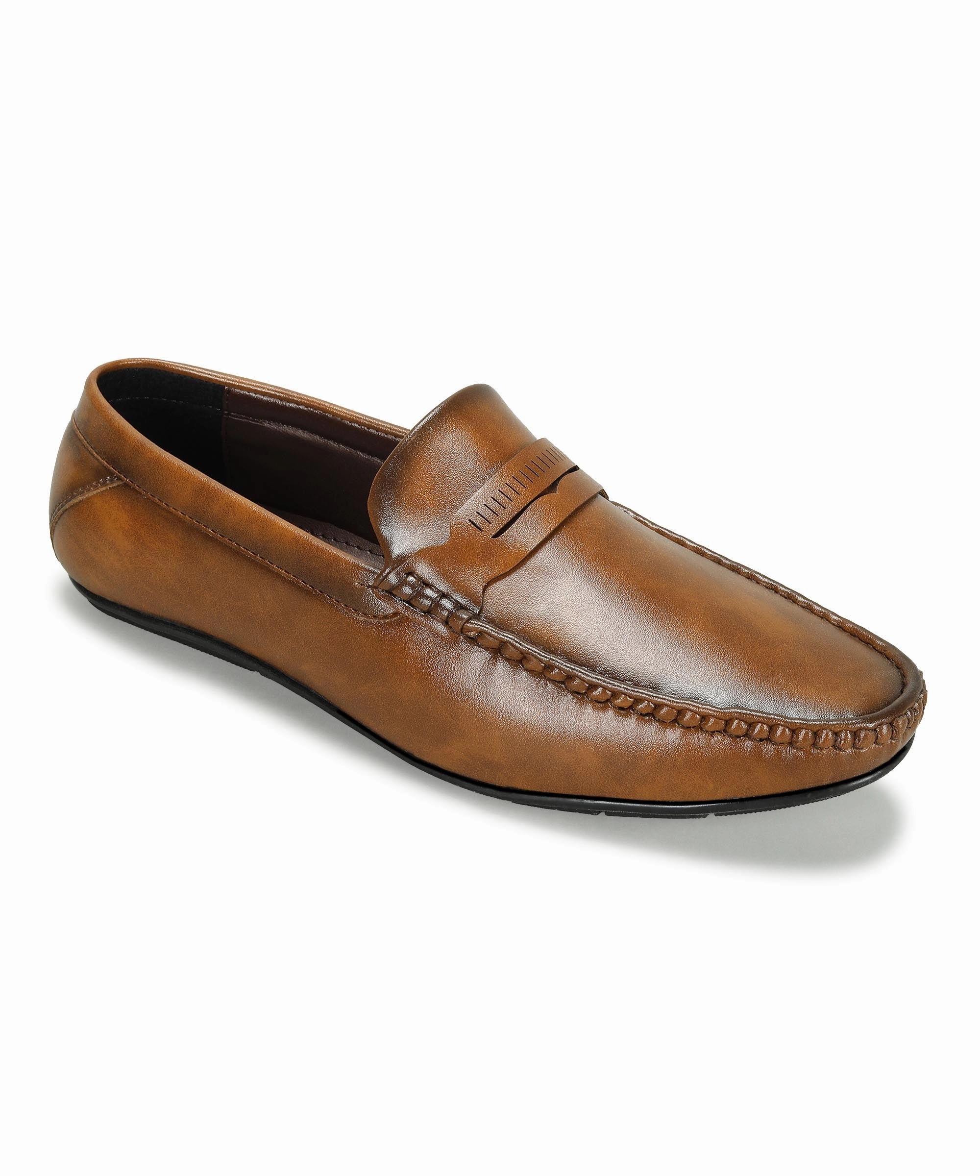 Old Money Loafers Reviews Paragon Men's Tan Formal Loafer Shoes | Cushioned Sole & Sturdy Construction