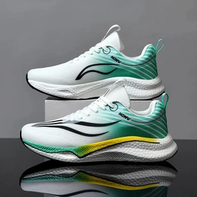 Best On Shoes For Training Sports Running Shoes for Men Marathon Air Cushion Breathable Ultralight Women Comfortable Athletic Nonskid Sneakers Gym Training