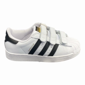 Ll Bean Snow Sneakers Adidas Originals scarpa sneakers da bambino con strappo Superstar CF C EF4838 bianco nero