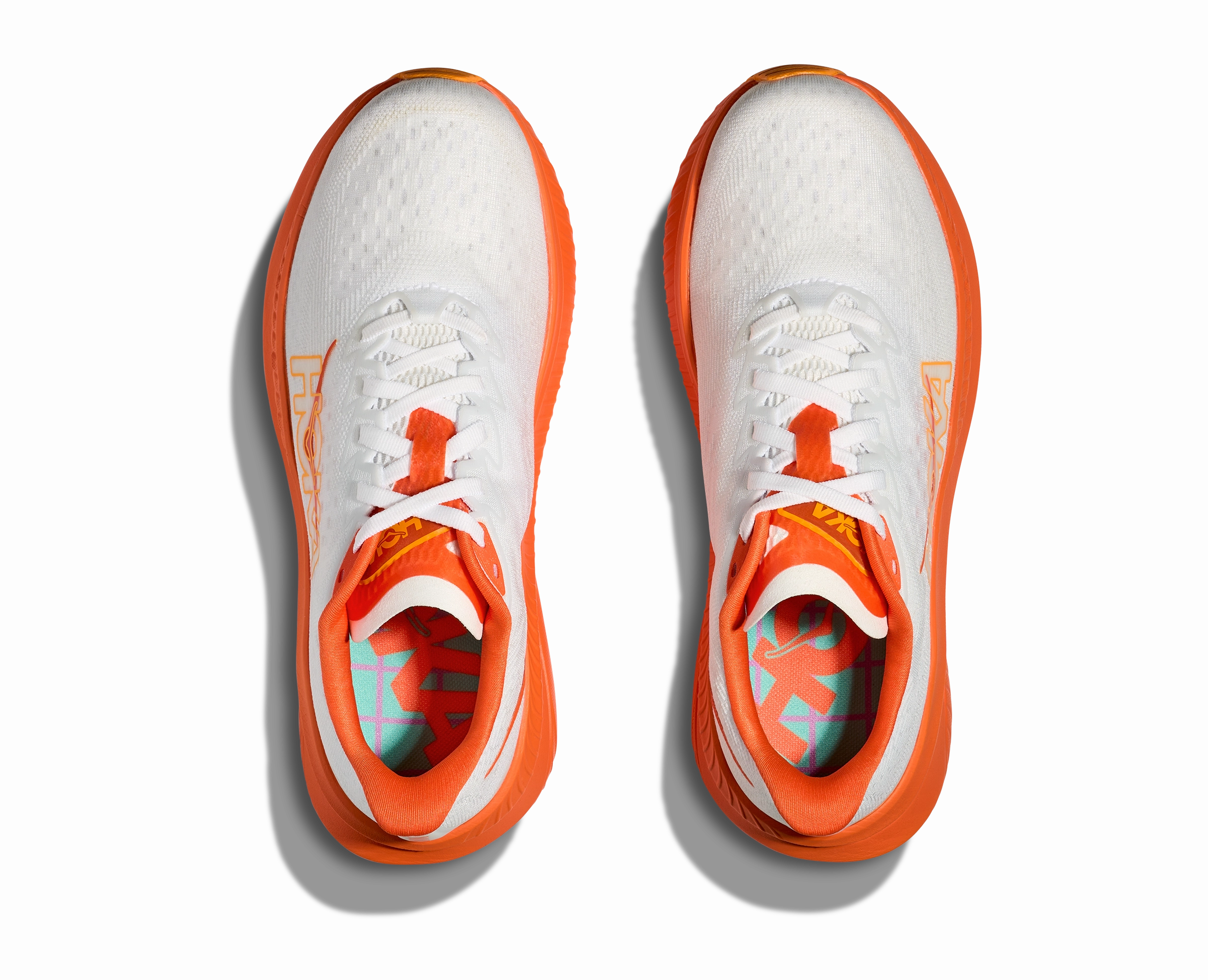 HOKA Women's Mach 6 - FROST / LAVA Running Shoes For Track