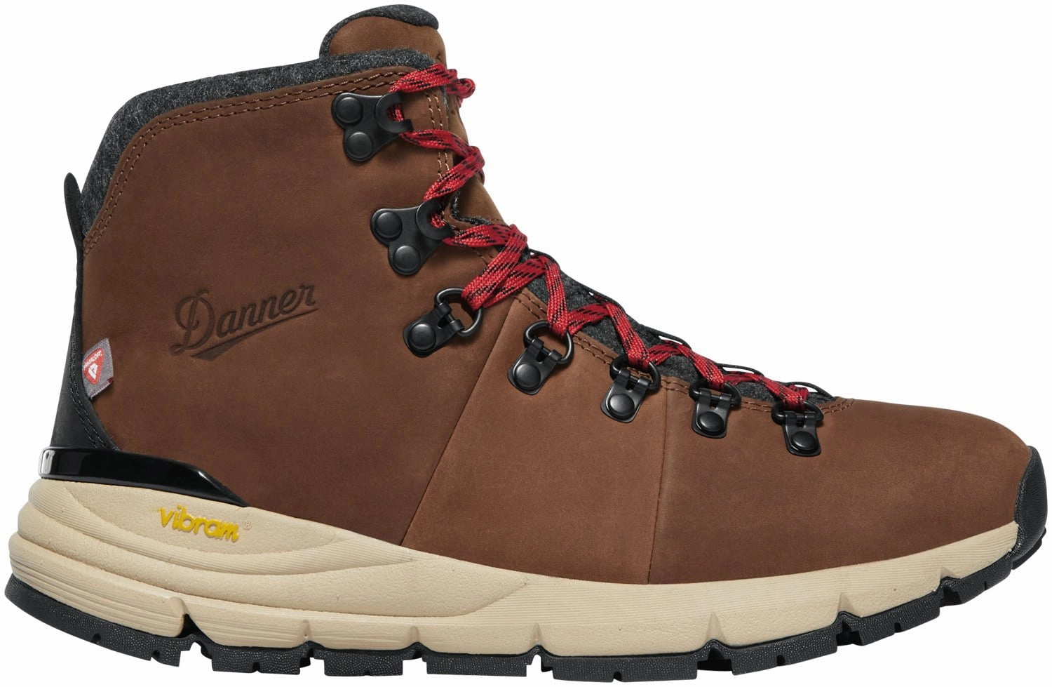 Danner Womens Mountain 600 200G Pinecone/Brick Red Leather Hiking Boots Hiking Shoes For Mount Kinabalu