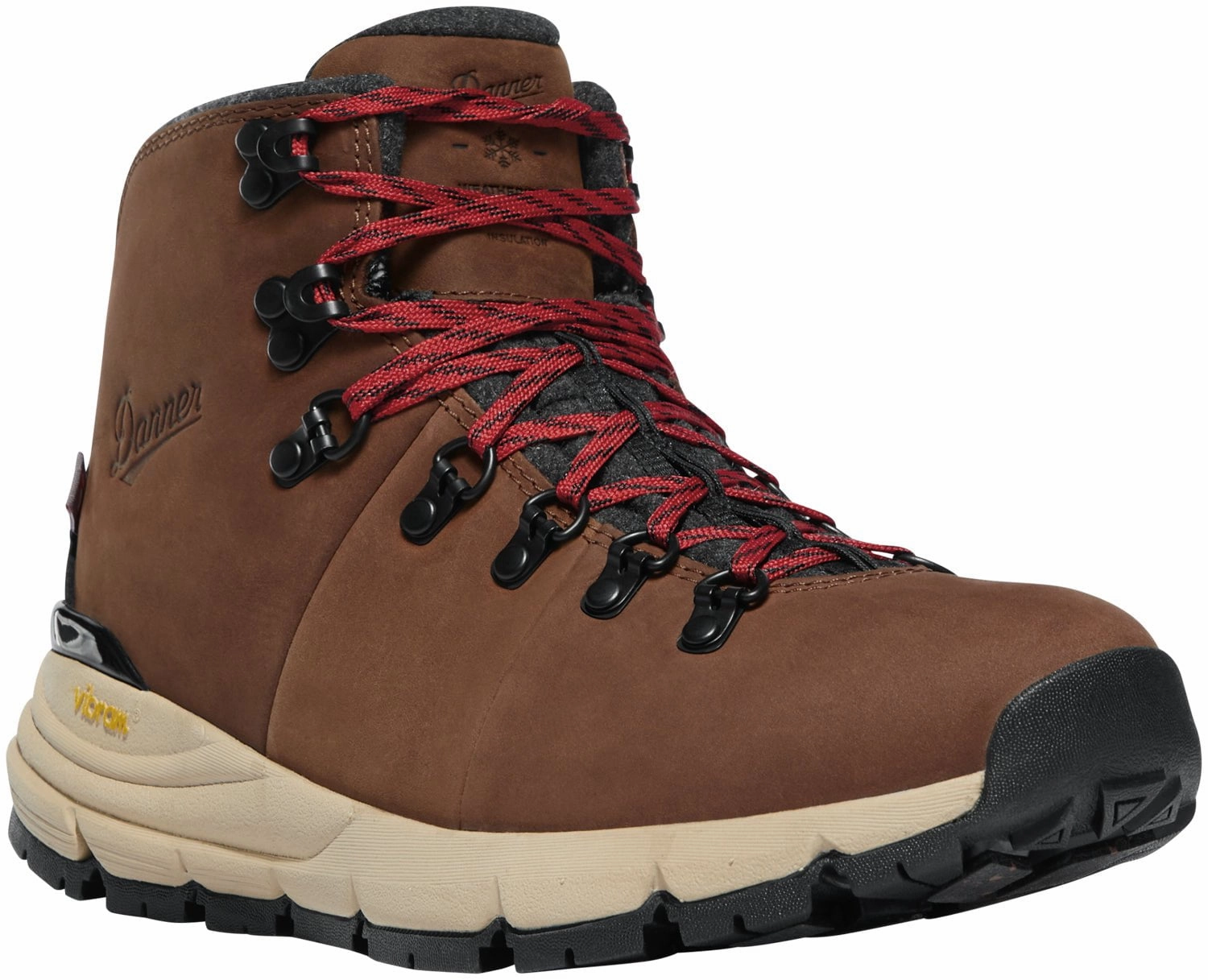 Danner Womens Mountain 600 200G Pinecone/Brick Red Leather Hiking Boots Salomon Hiking Shoes