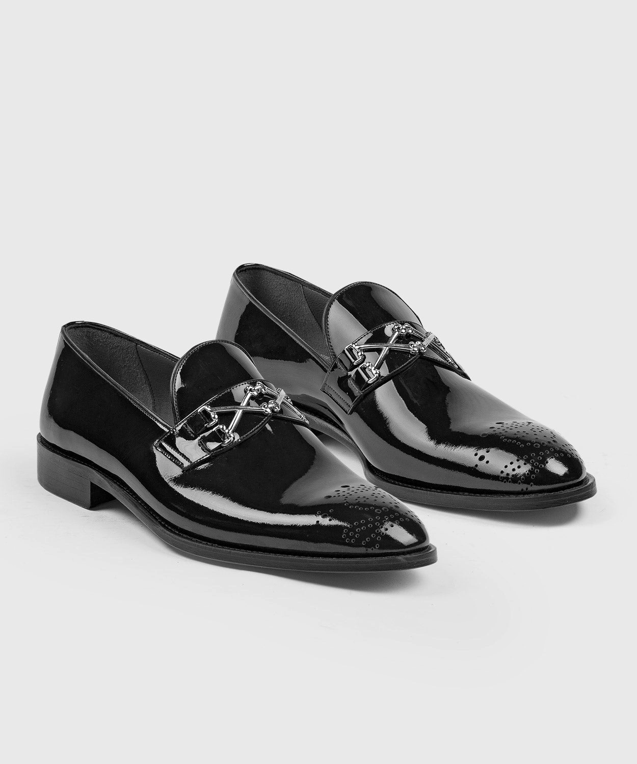 Patent Leather Shoes Bow Loafers
