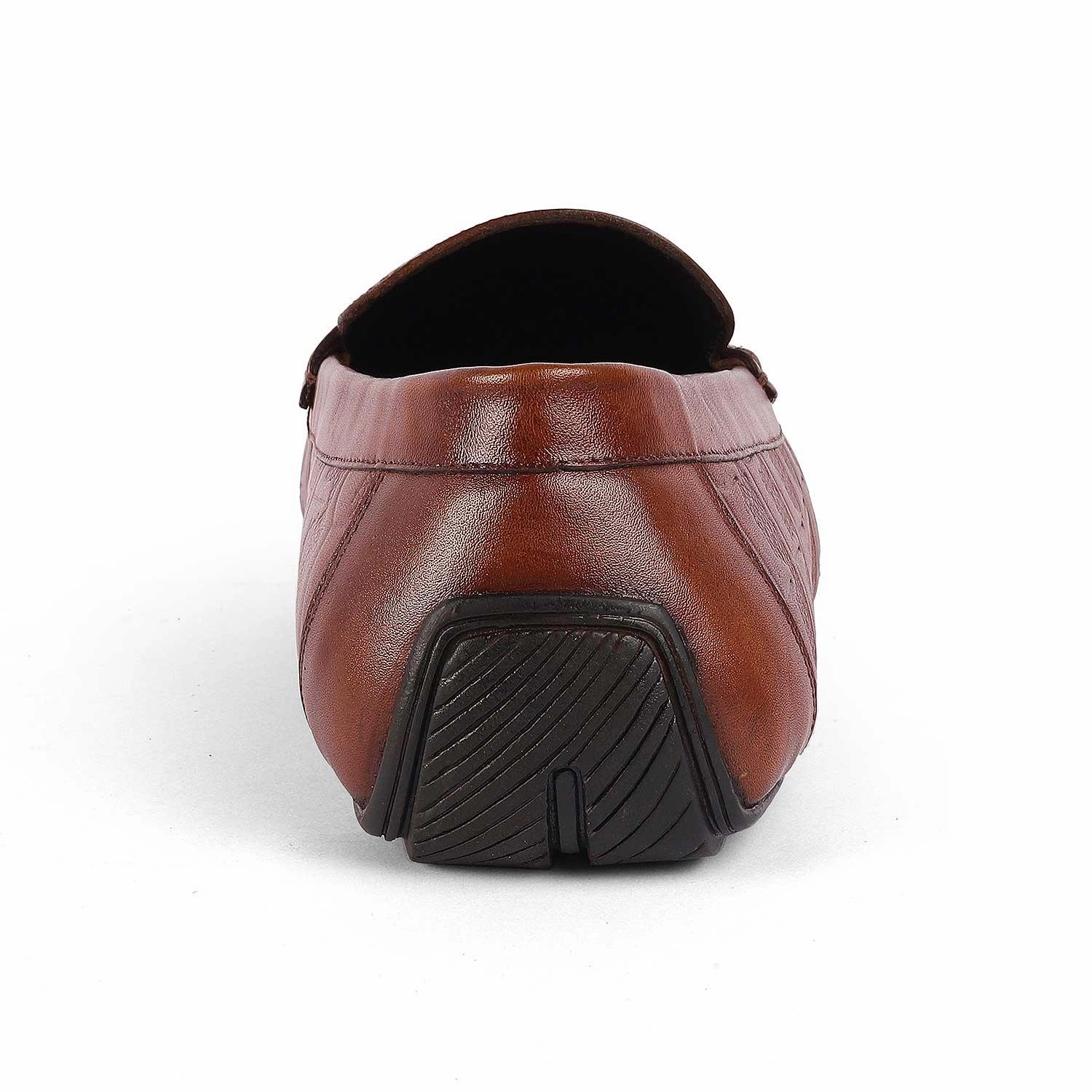 Best Loafers For Wide Feet Tresmode Miland Tan Men's Leather Penny Driving Loafers