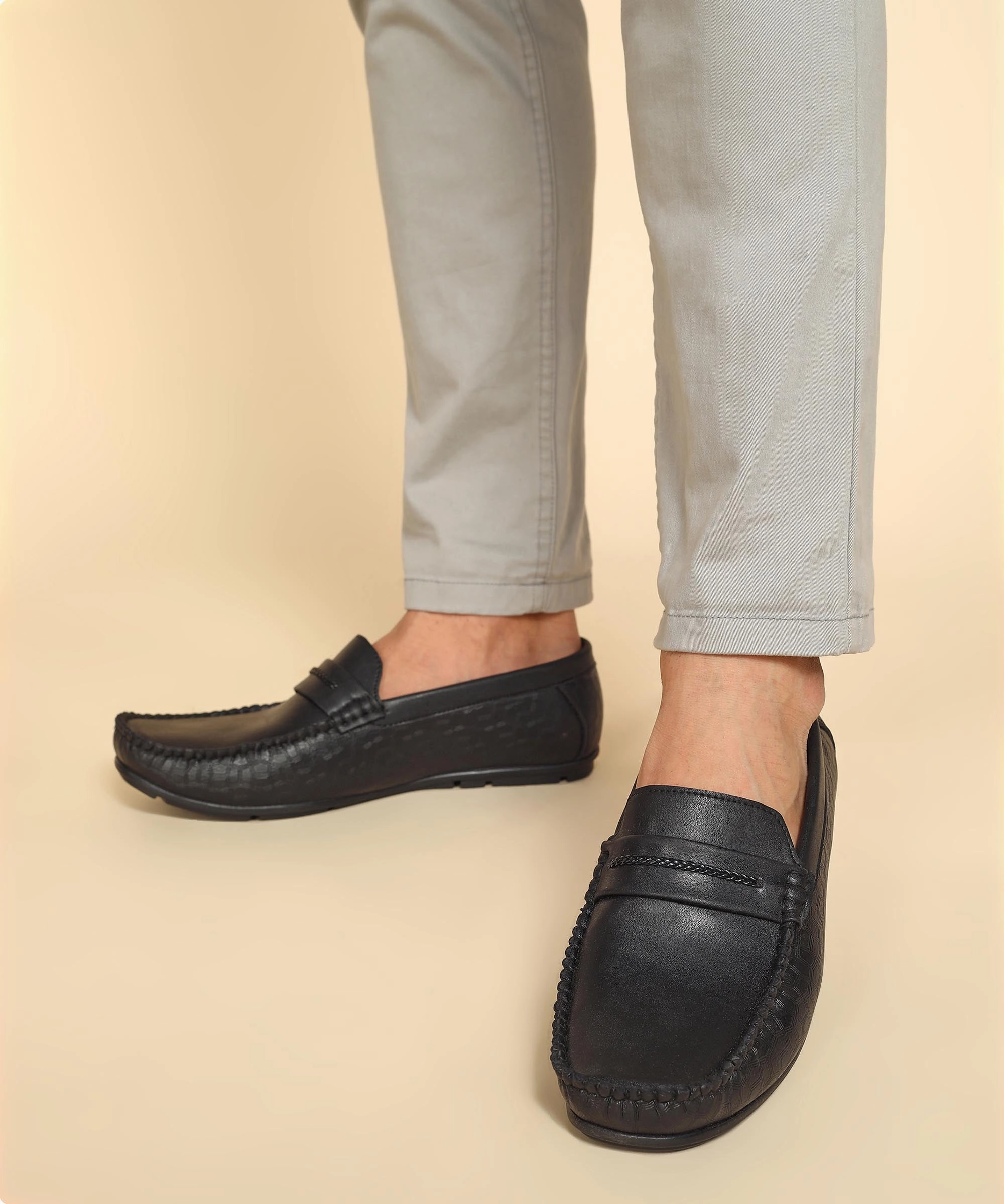 Emma Chamberlain Loafers Paragon K11237G Men Loafers | Stylish Walking Outdoor Shoes | Daily & Occasion Wear | Smart & Trendy | Comfortable Cushioned Soles