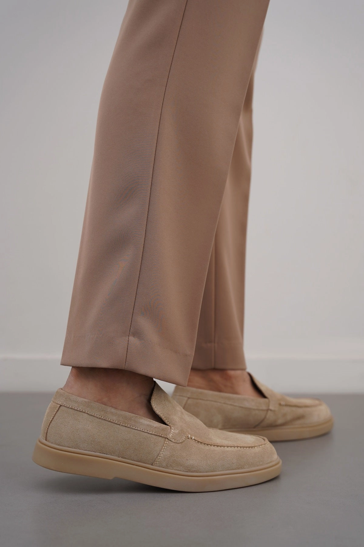SUEDE LEATHER SLIP-ON LOAFERS Anthropologie Loafers