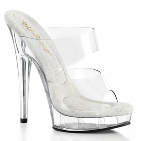 Sultry-602 Clear/Clear, 6" Heel 