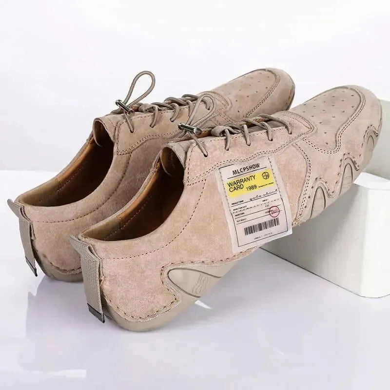 Vans Casual Sneakers Finch - Leather Lace-Up Sneakers  Trainers