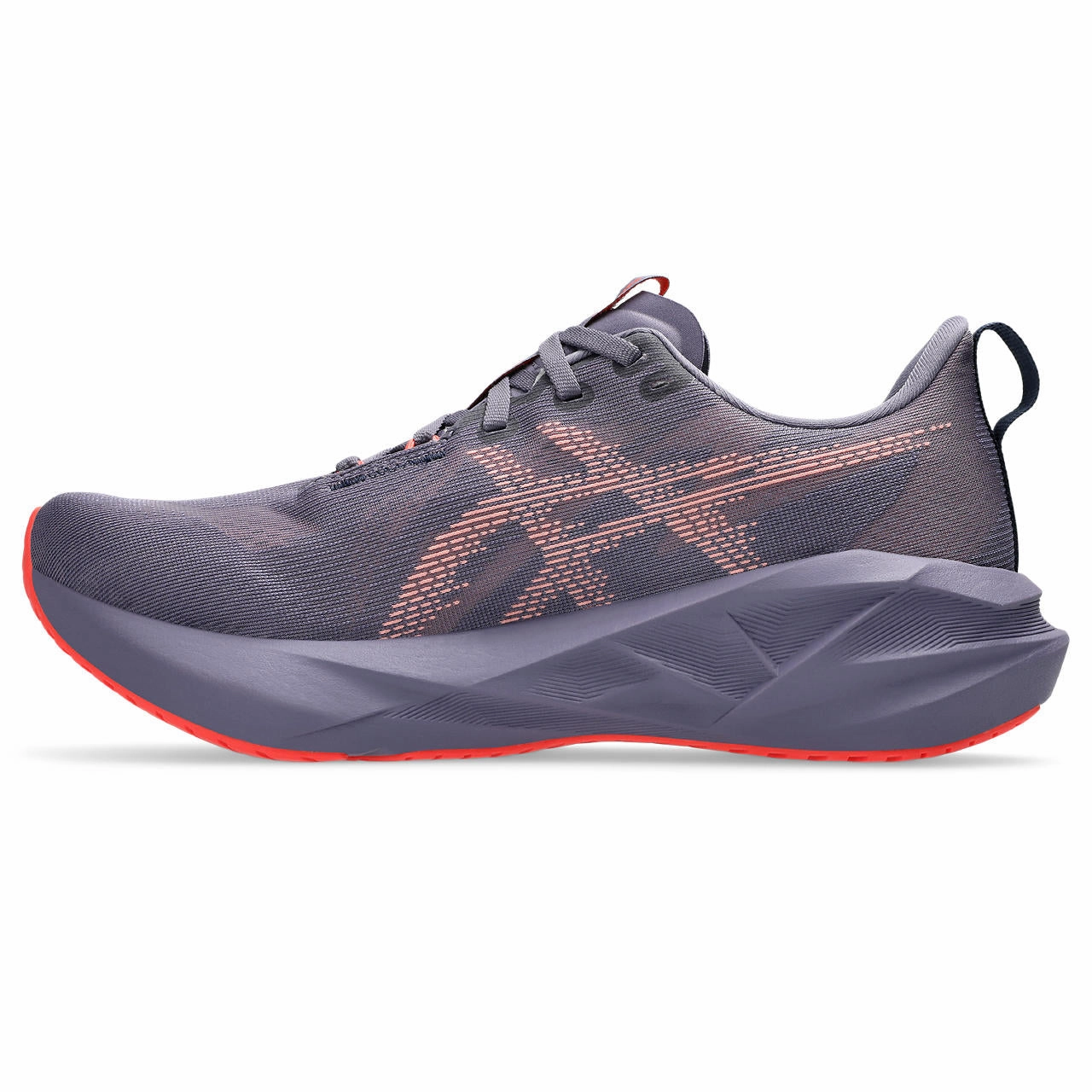 MEN'S NOVABLAST 5 - D - 500 GREYISH PURPLE/CORAL REEF - size 9.0 Asics Track And Field Shoes