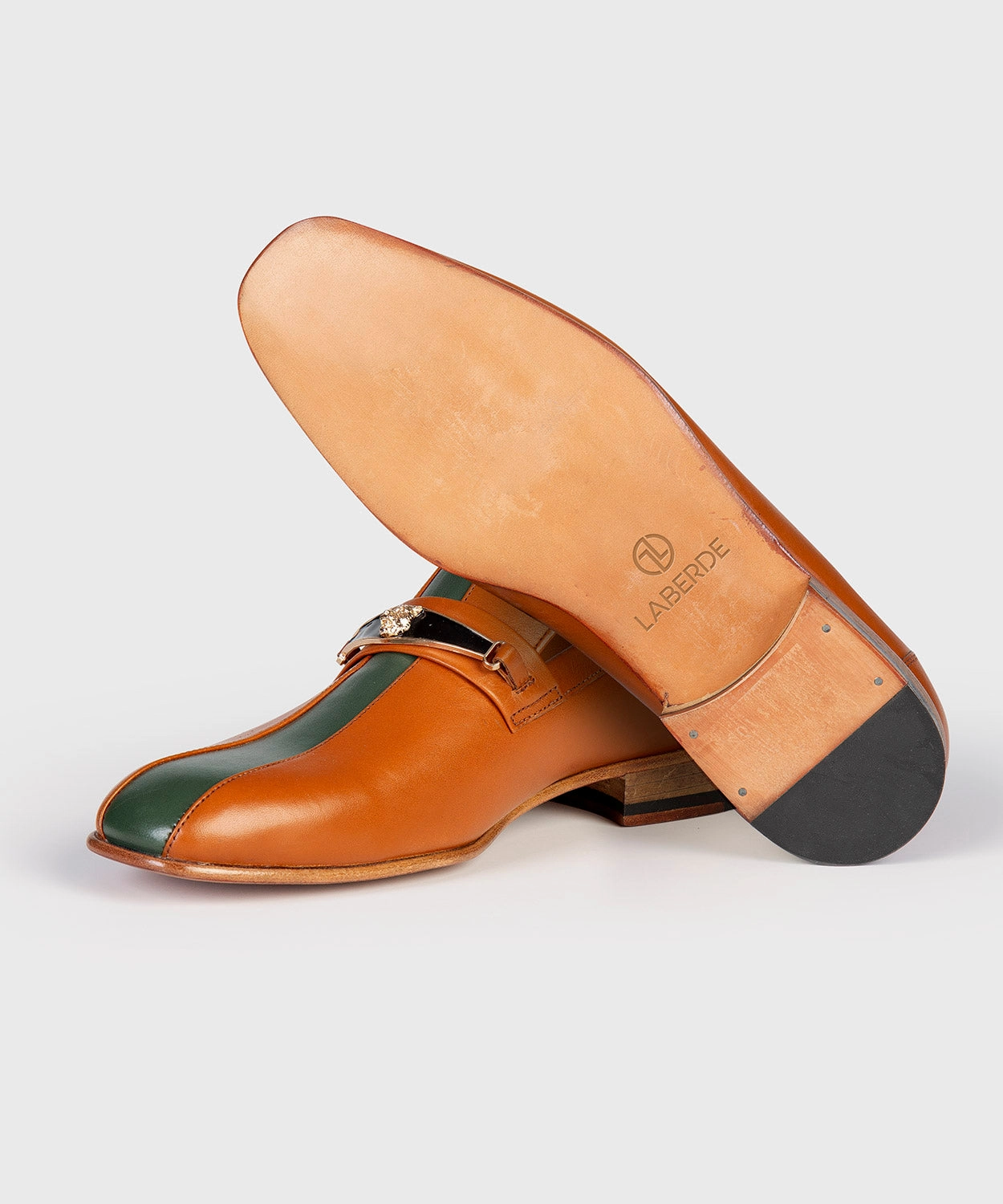 Awesome Leather Shoes Loafers Gold