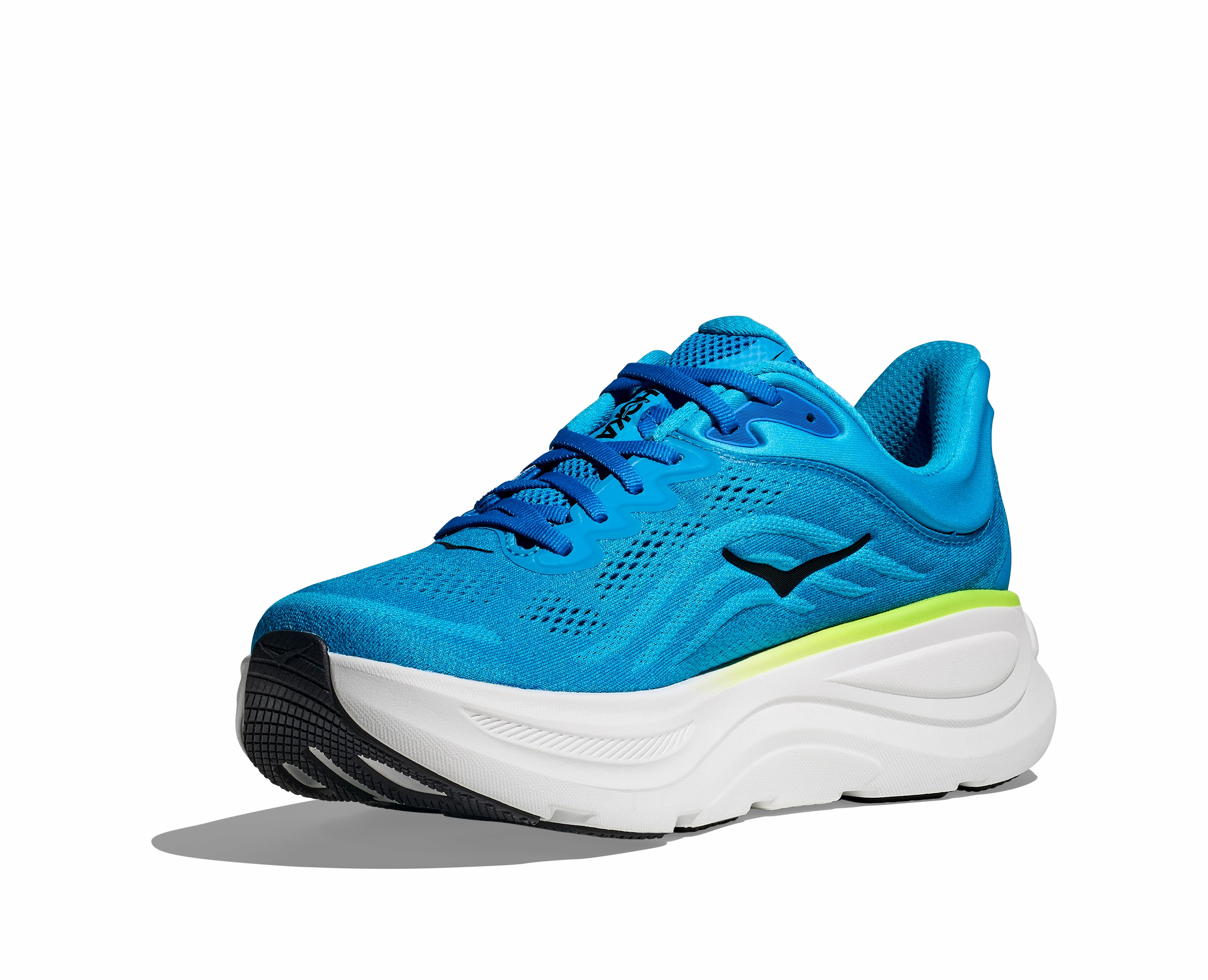 HOKA Men's Bondi 9 - SKYWARD BLUE / HOKA BLUE (Wide) Leopard Print