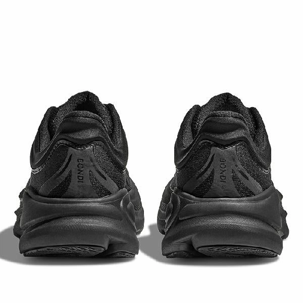 Waterproof Mens Hoka Bondi 9 Extra Wide in Black/Black