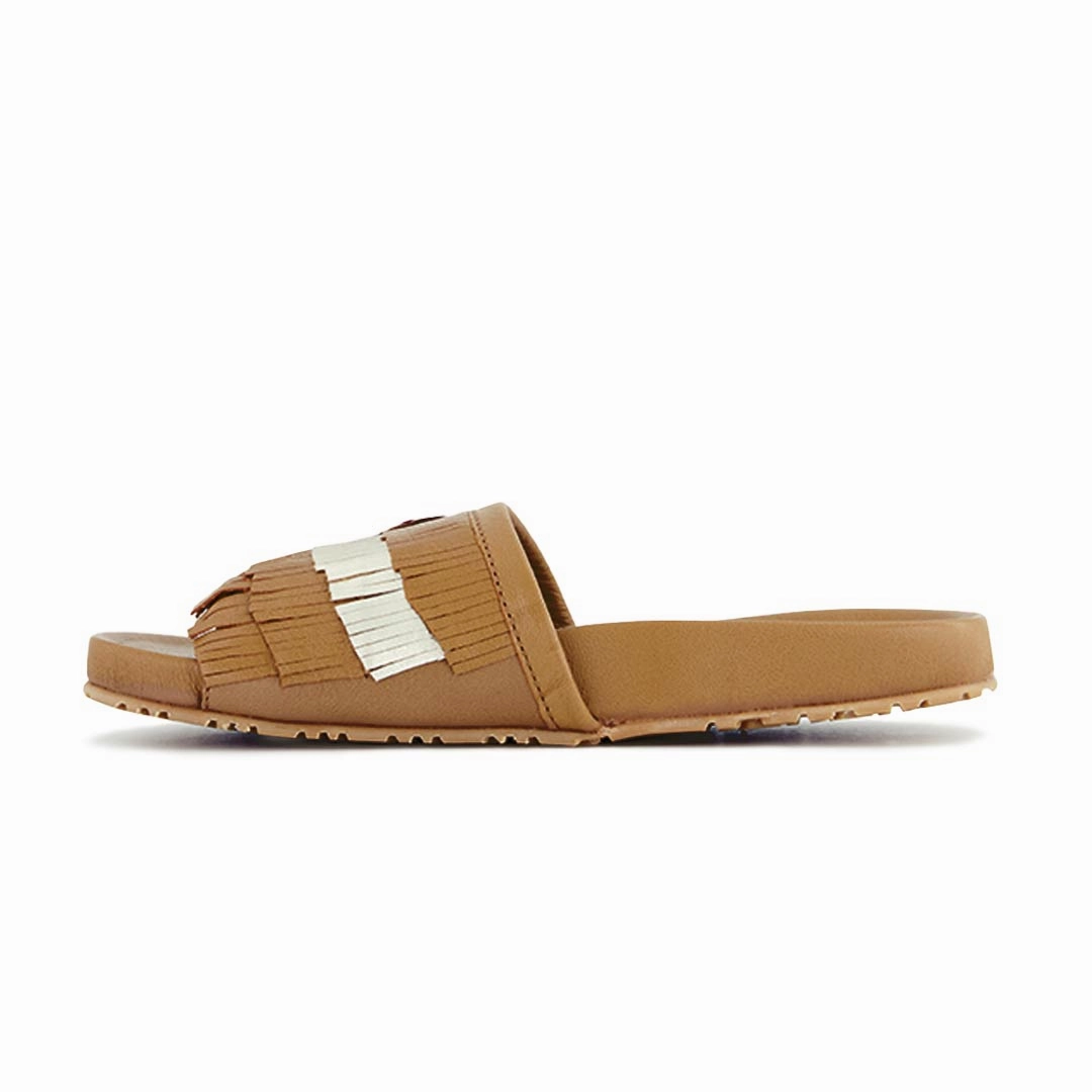 Sandals St Vincent Photos Manitobah - Women's Wasaga Fringed Slides (4061284)