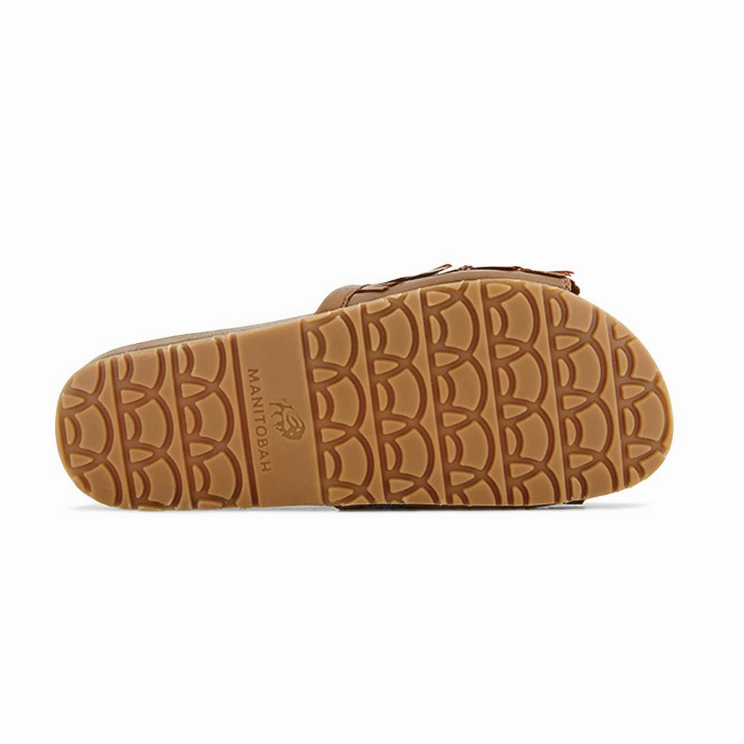 Manitobah - Women's Wasaga Fringed Slides (4061284) Gbg Los Angeles Sandals