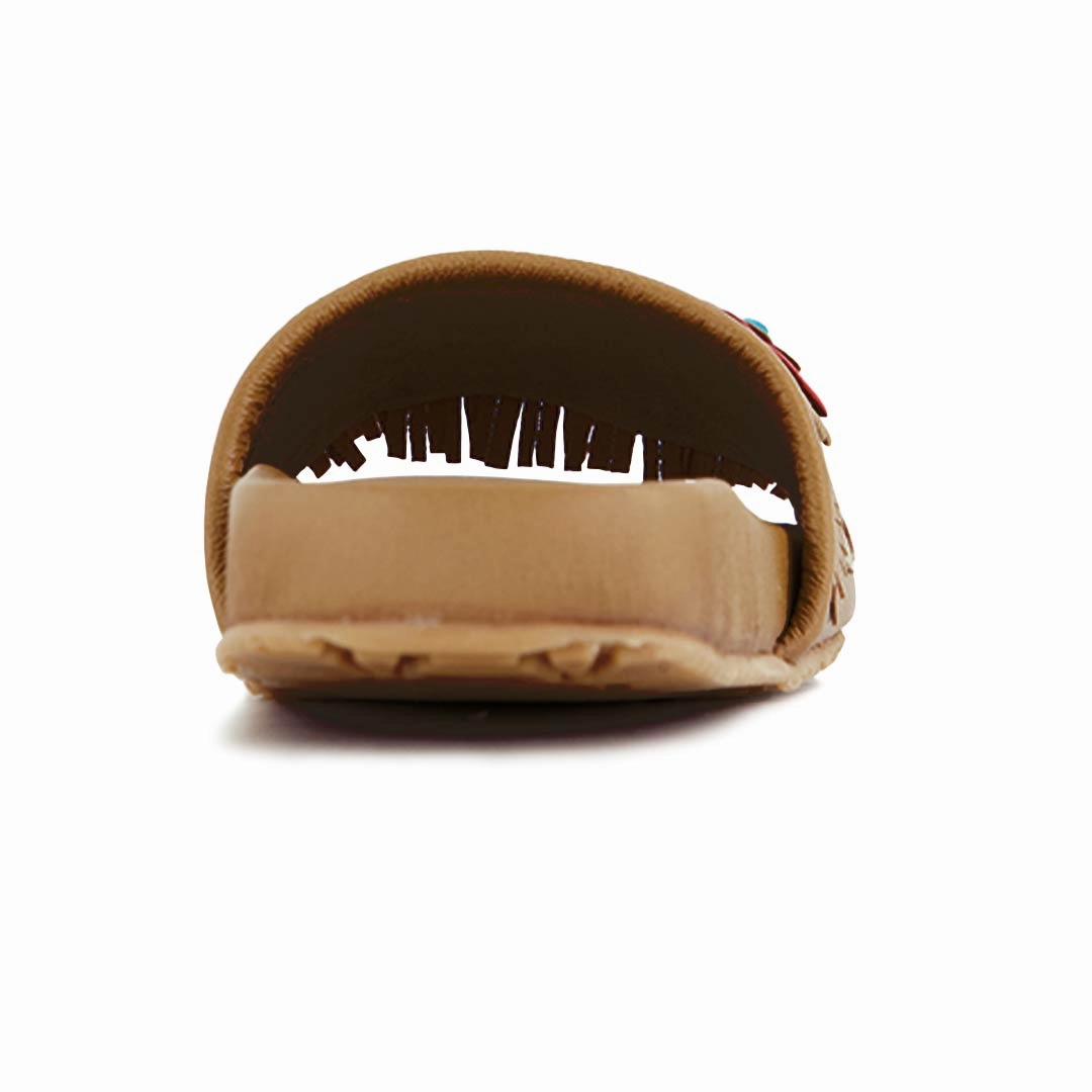 Manitobah - Women's Wasaga Fringed Slides (4061284) Sandals Overwater Bungalows