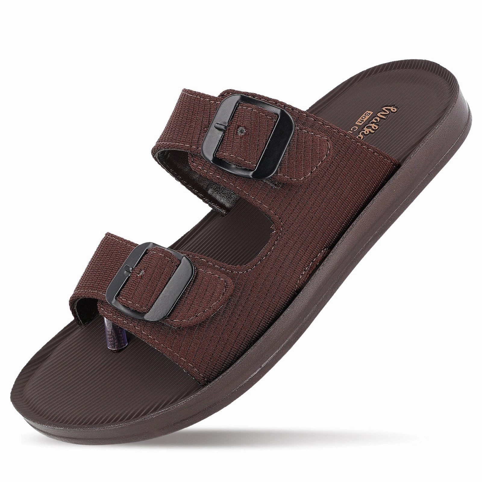 Men's Daily Wear Sandals - WGR53162 Brown 3 Inch Platform Sandals
