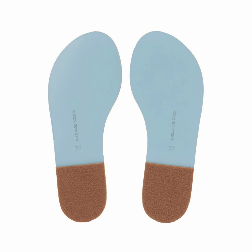 Lithi Bridal Mid Wedge White Tire Sandals