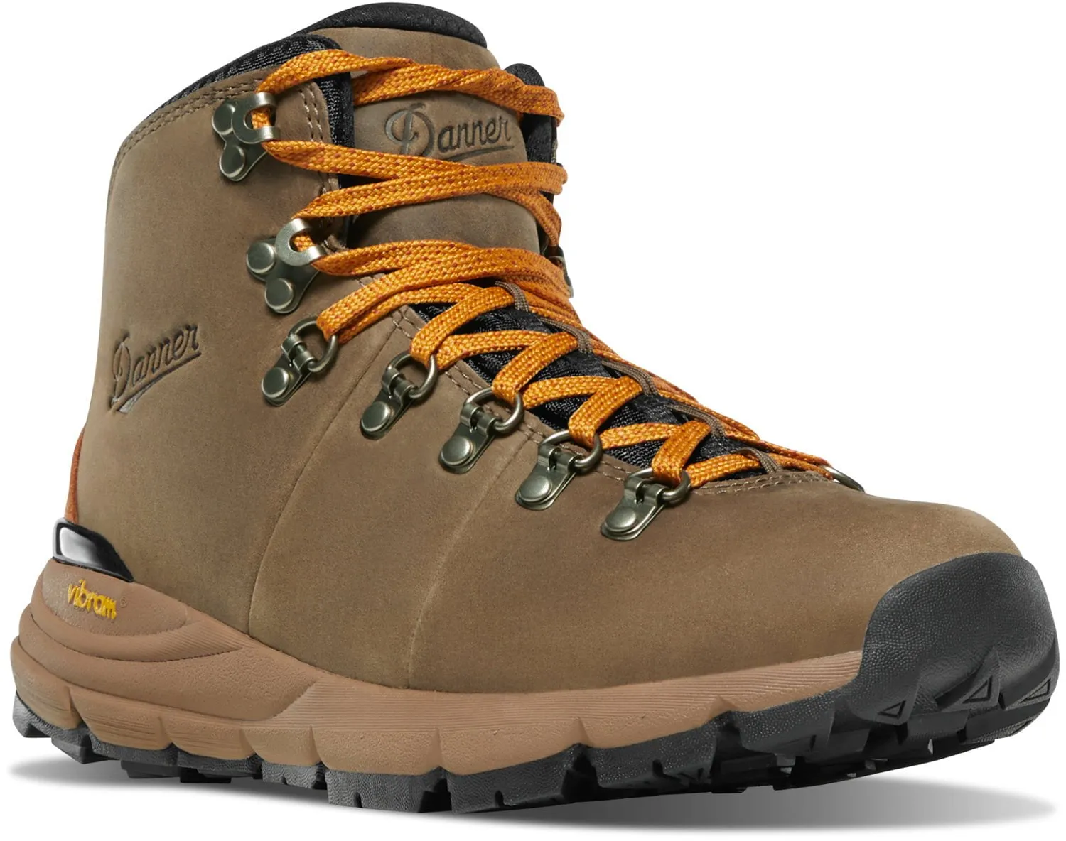 Danner Womens Mountain 600 4.5in Chocolate Chip/Golden Oak Suede Hiking Boots Garmont Climbing Shoes