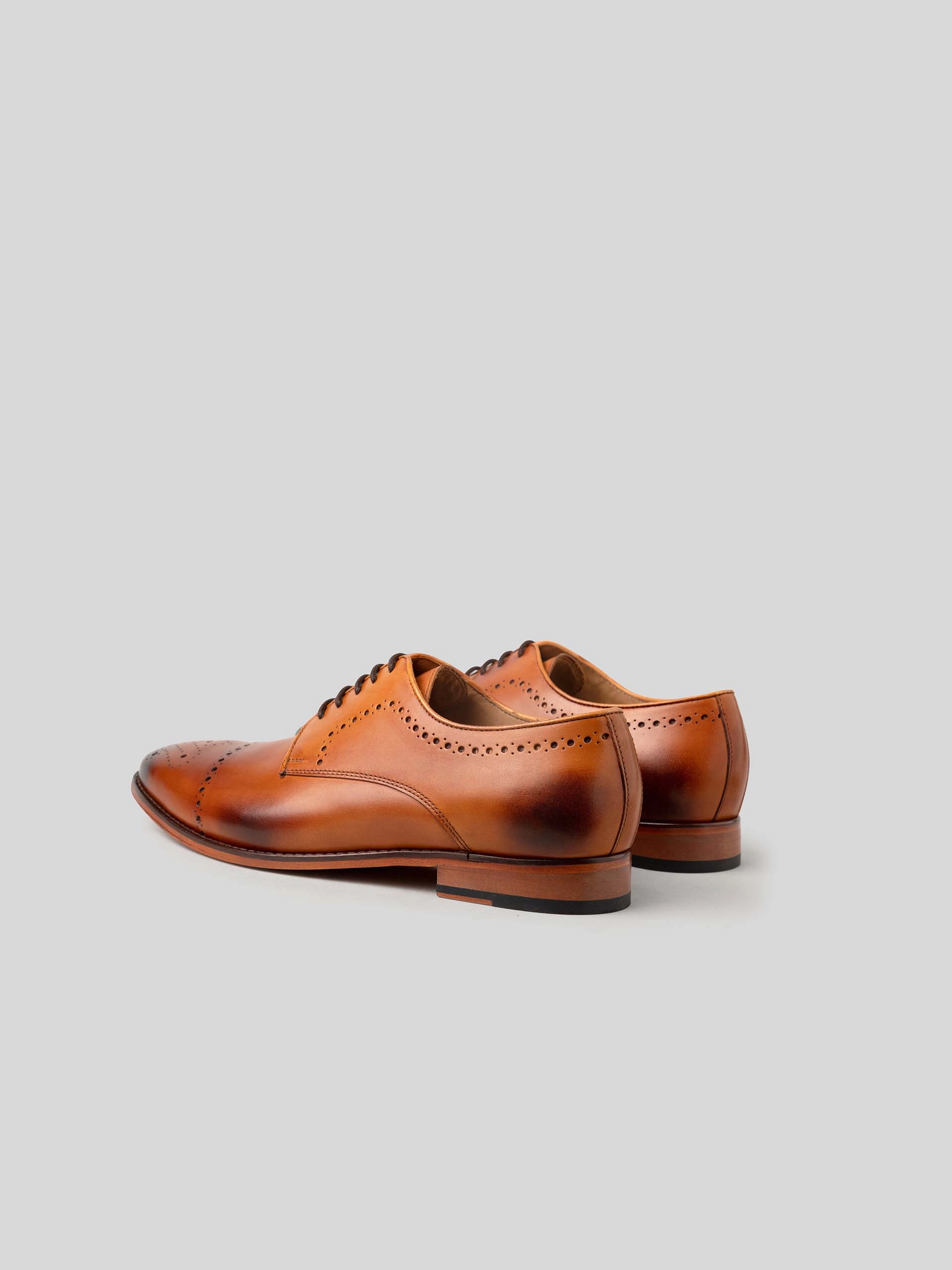 Marshall Derby with Perforations - Tan Athletic Loafers