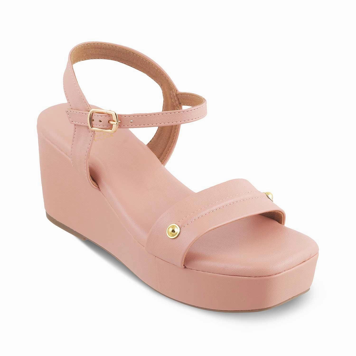 Ladies Shoes And Sandals The Amsterdam Pink Women's Dress Wedge Sandals Tresmode