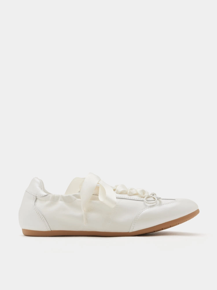 Sylvie Ballerina Satin Bow Sneakers