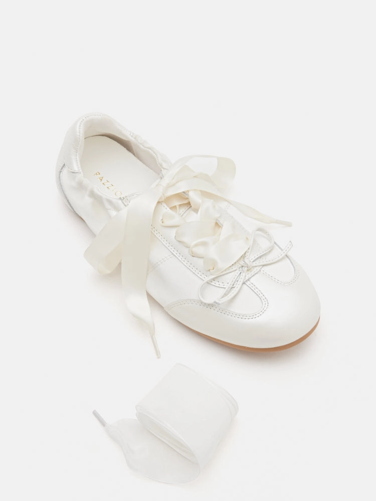 Sylvie Ballerina Satin Bow Sneakers