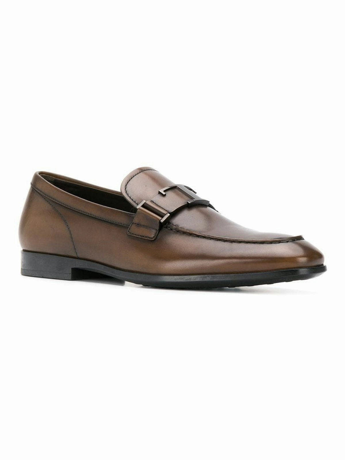 T LOGO LEATHER LOAFERS Leather Loafers With Tassels