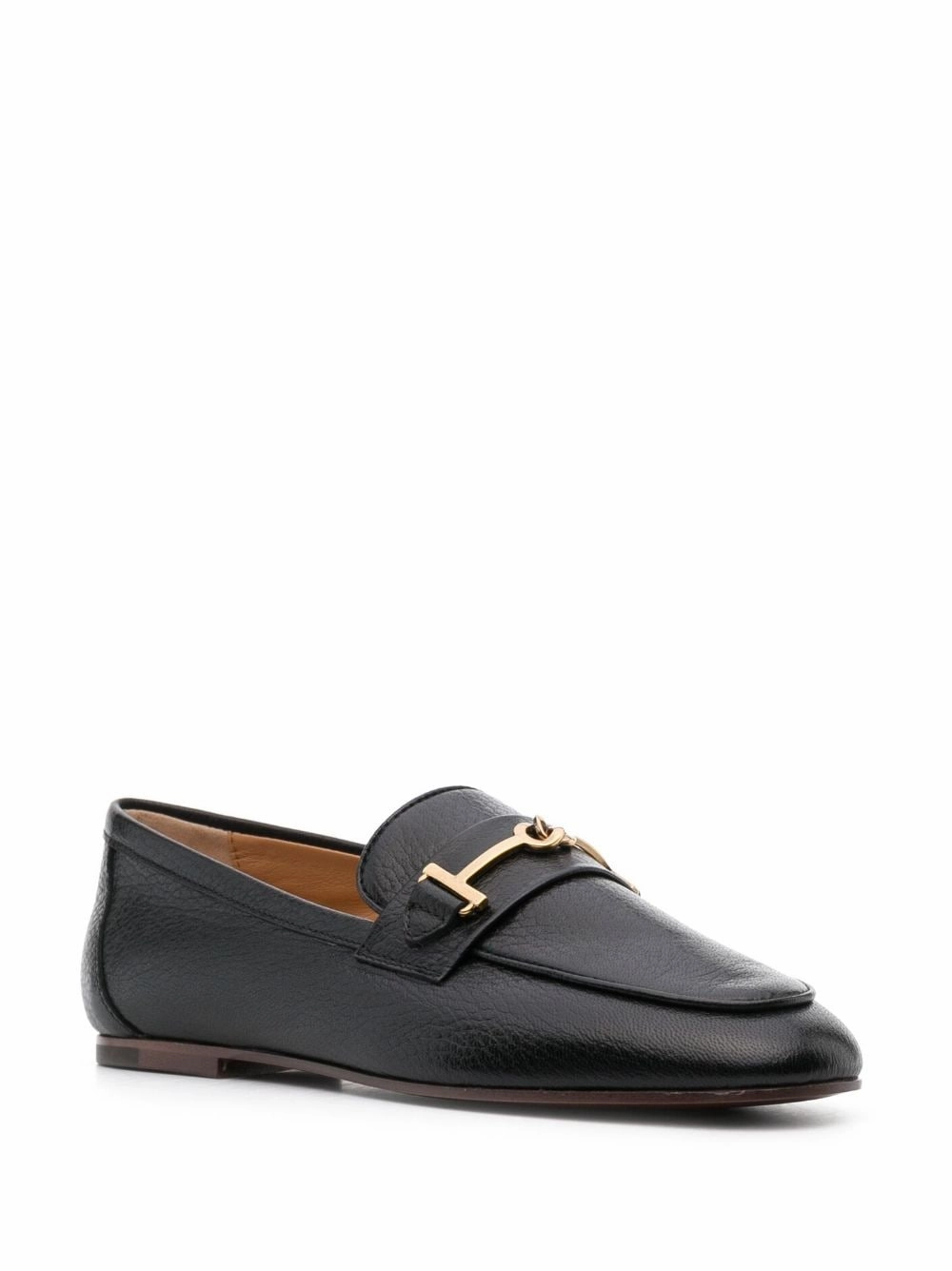 T-RING LEATHER LOAFERS Lace Loafers