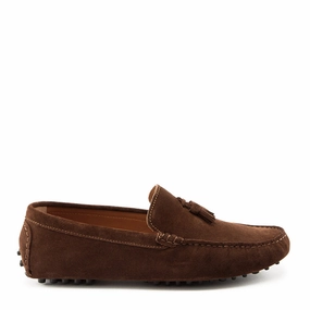 And Loafers Tasselled Driving Loafers, brown suede