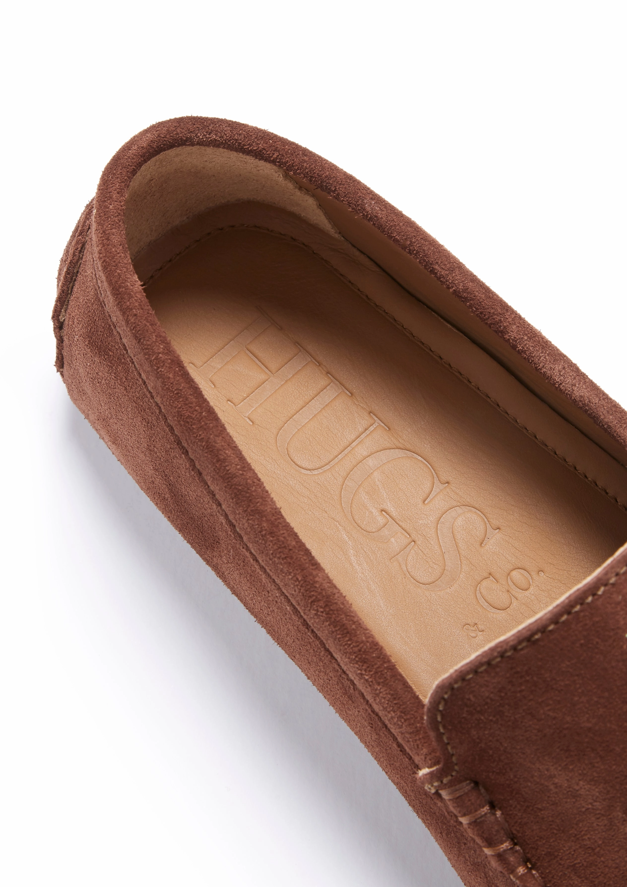 Tasselled Driving Loafers, mahogany brown suede Loafers Size 15