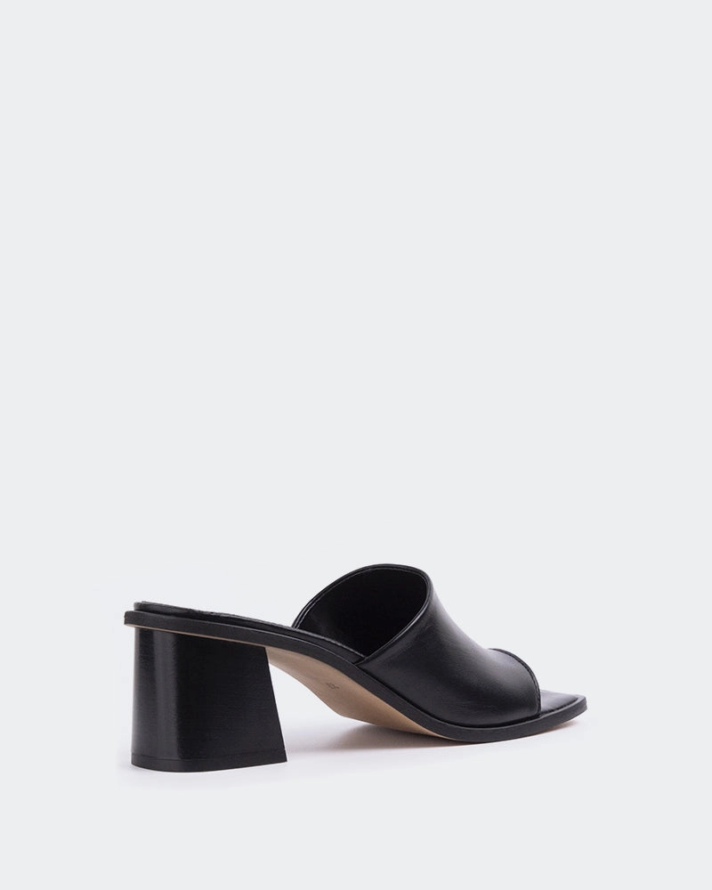 Sandals With A Closed Toe Temple Black Leather