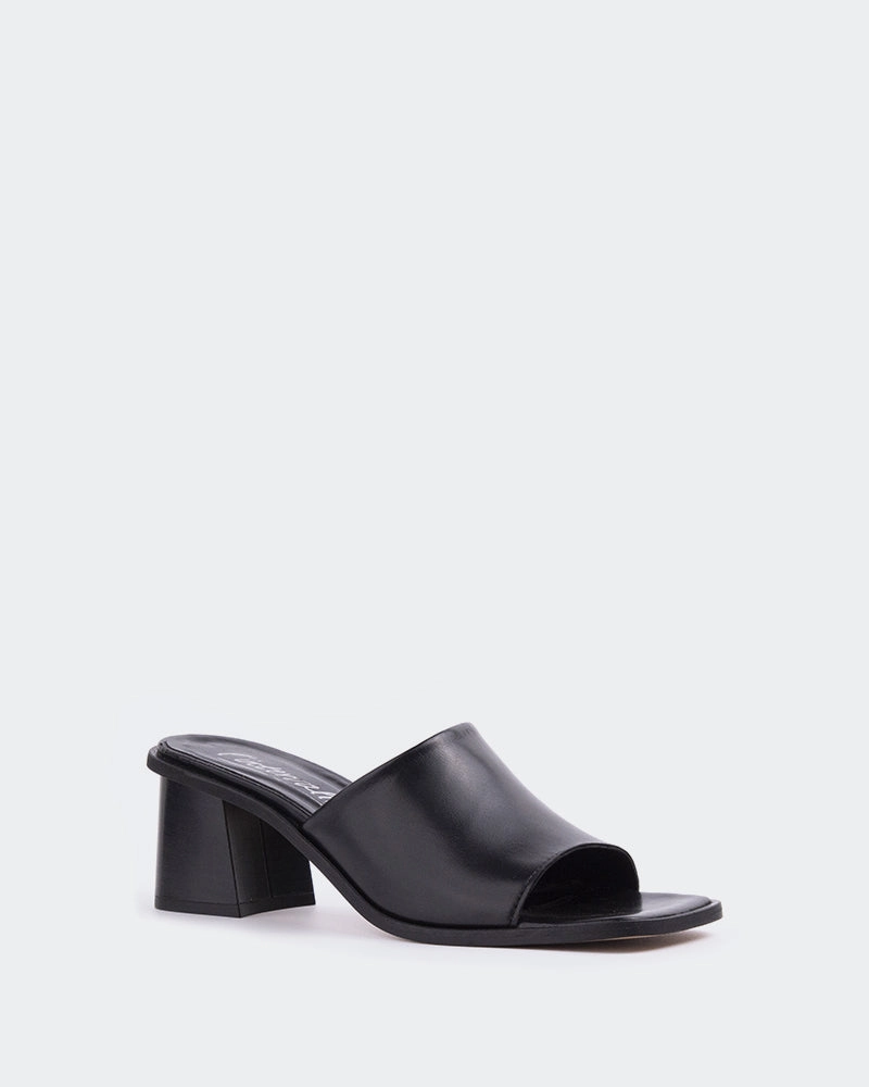 South Coast Sandals Temple Black Leather