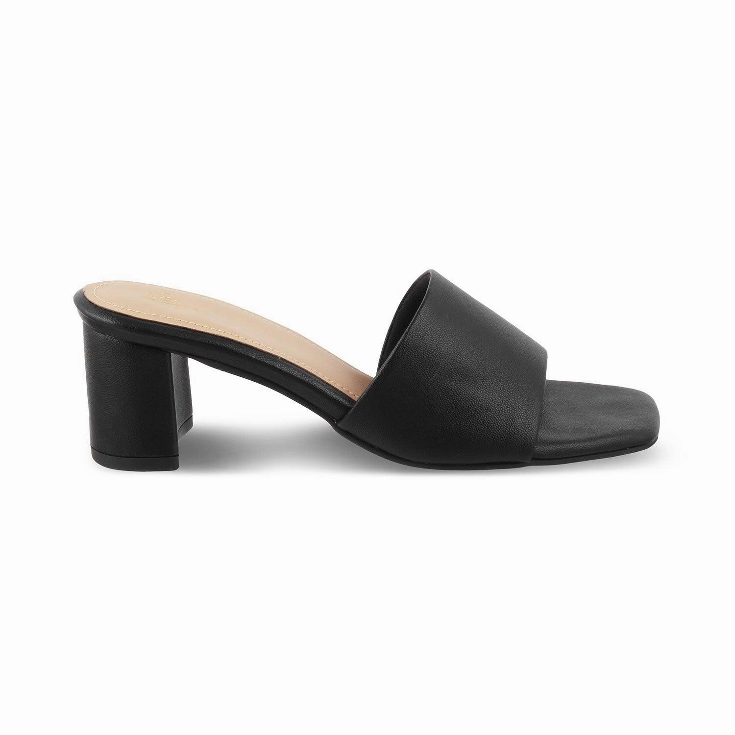The Bariz Black Women's Casual Block Heel Sandals Tresmode Slim Sandals