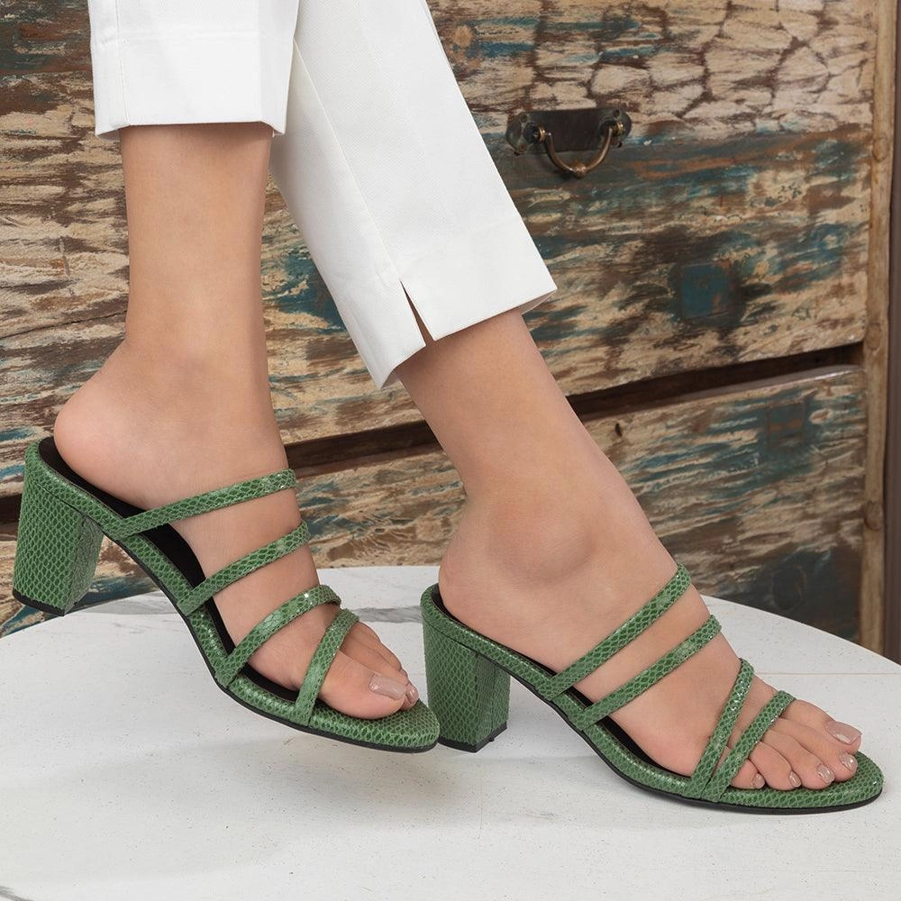 Attilio Giusti Leombruni Sandals The Imulate Green Women's Dress Block Heel Sandals Tresmode