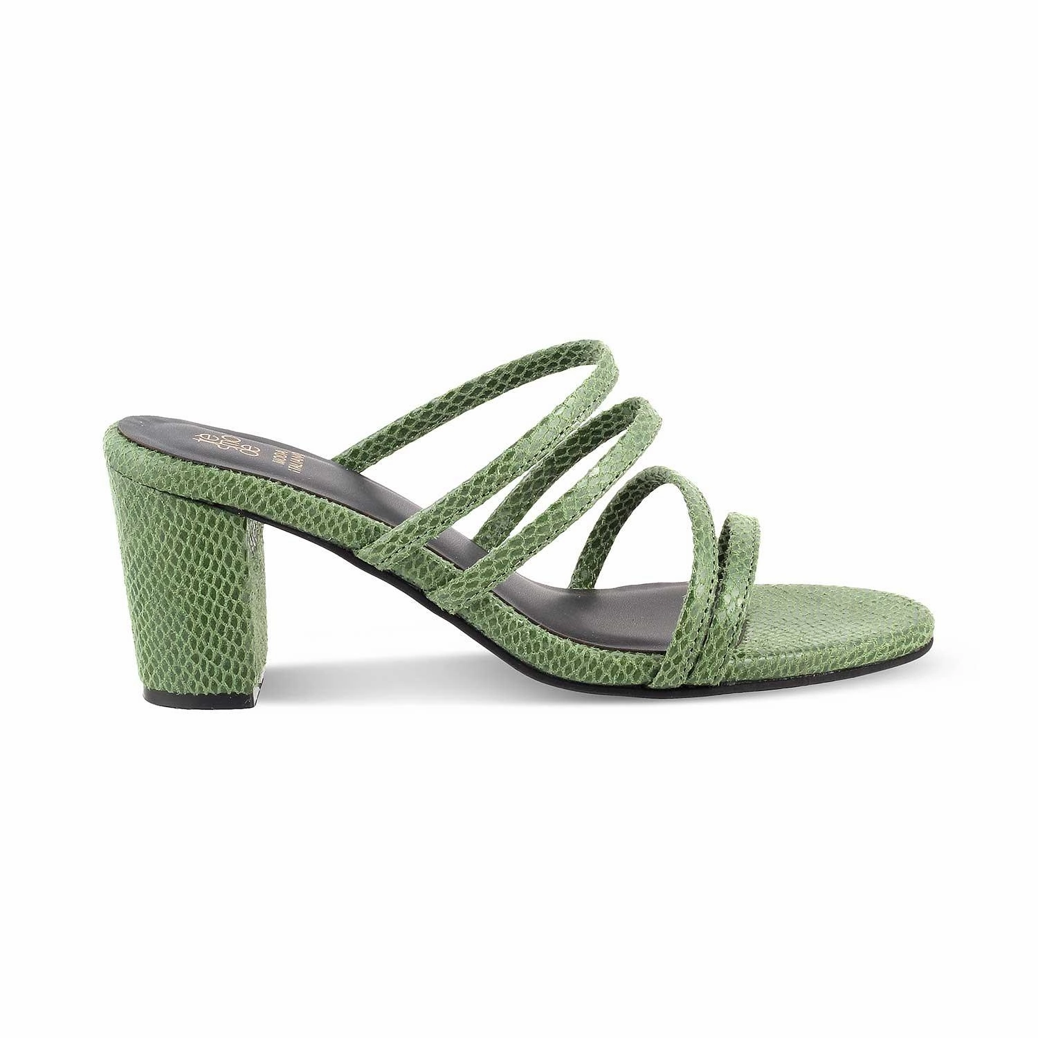 Sanuk Sandals The Imulate Green Women's Dress Block Heel Sandals Tresmode