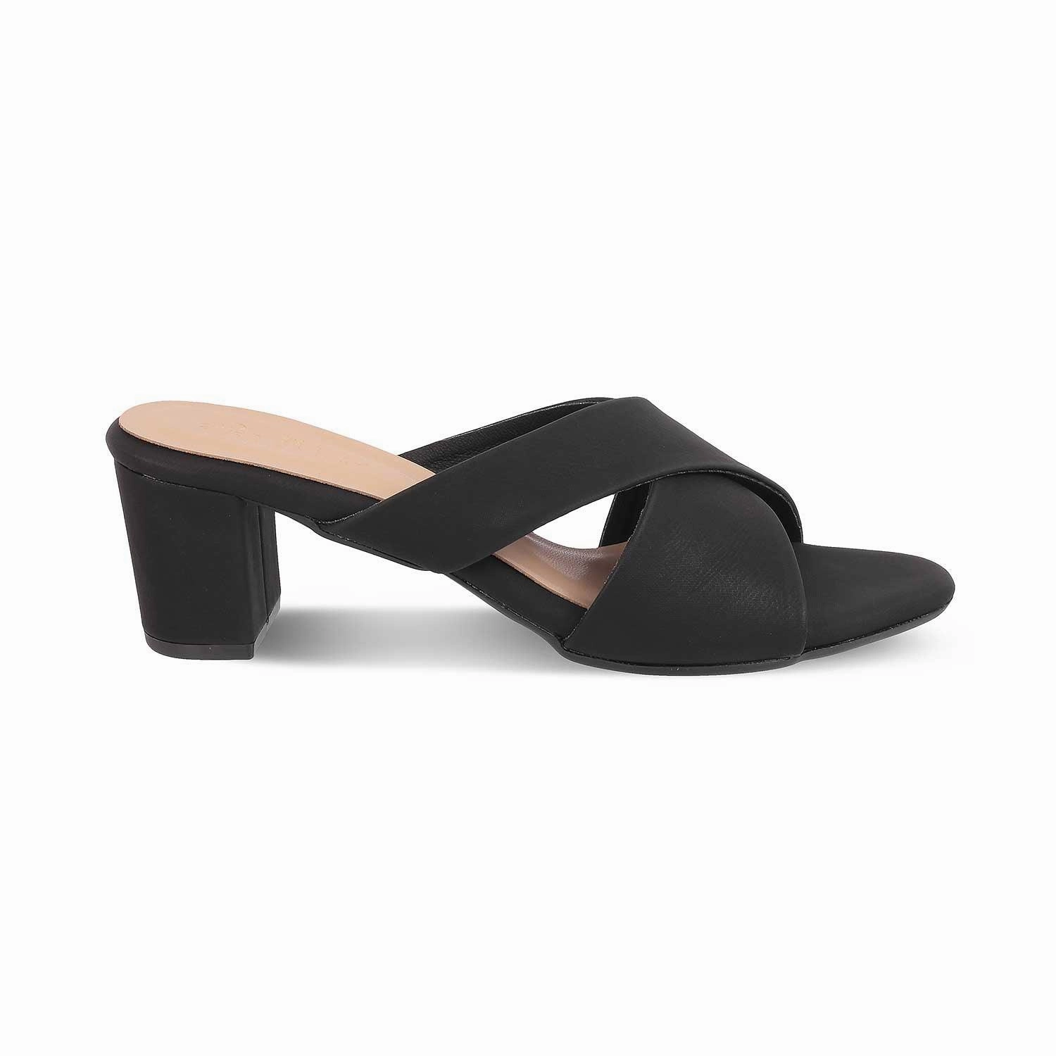 The Lisburn Black Women's Dress Block Heel Sandals Tresmode Wedges Shoes Sandals