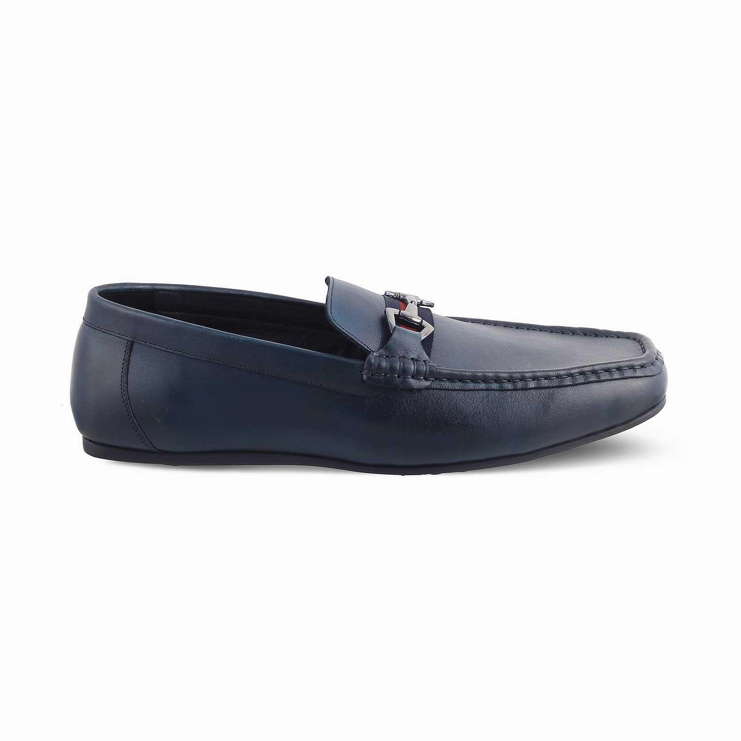 Loafers And Slip-ons The Ondrive Blue Men's Leather Driving Loafers Tresmode