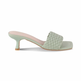 Cork Wedge Sandals The Toscana Green Women's Dress Heel Sandals Tresmode