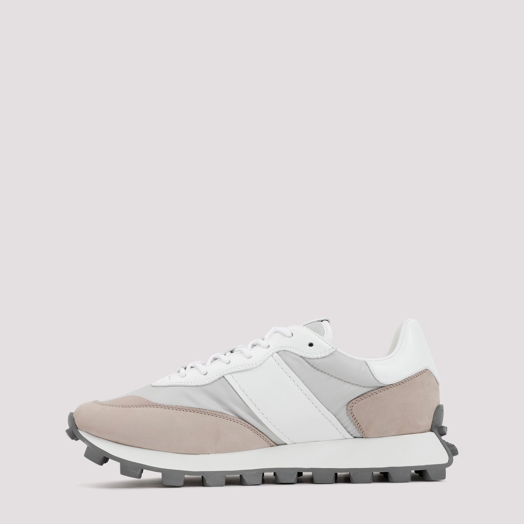 TOD`S 1T IN LEATHER AND FABRIC SNEAKERS