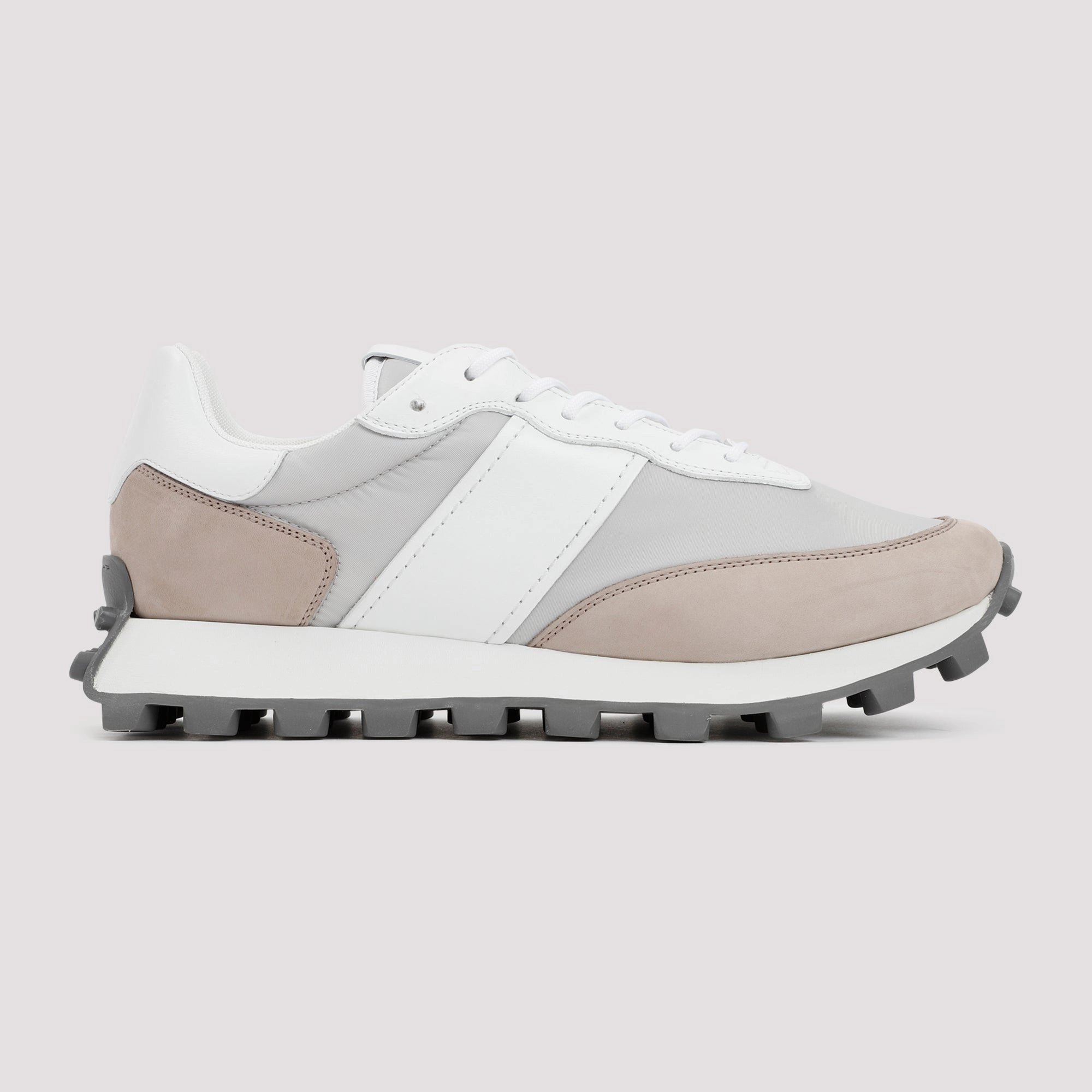 TOD`S 1T IN LEATHER AND FABRIC SNEAKERS