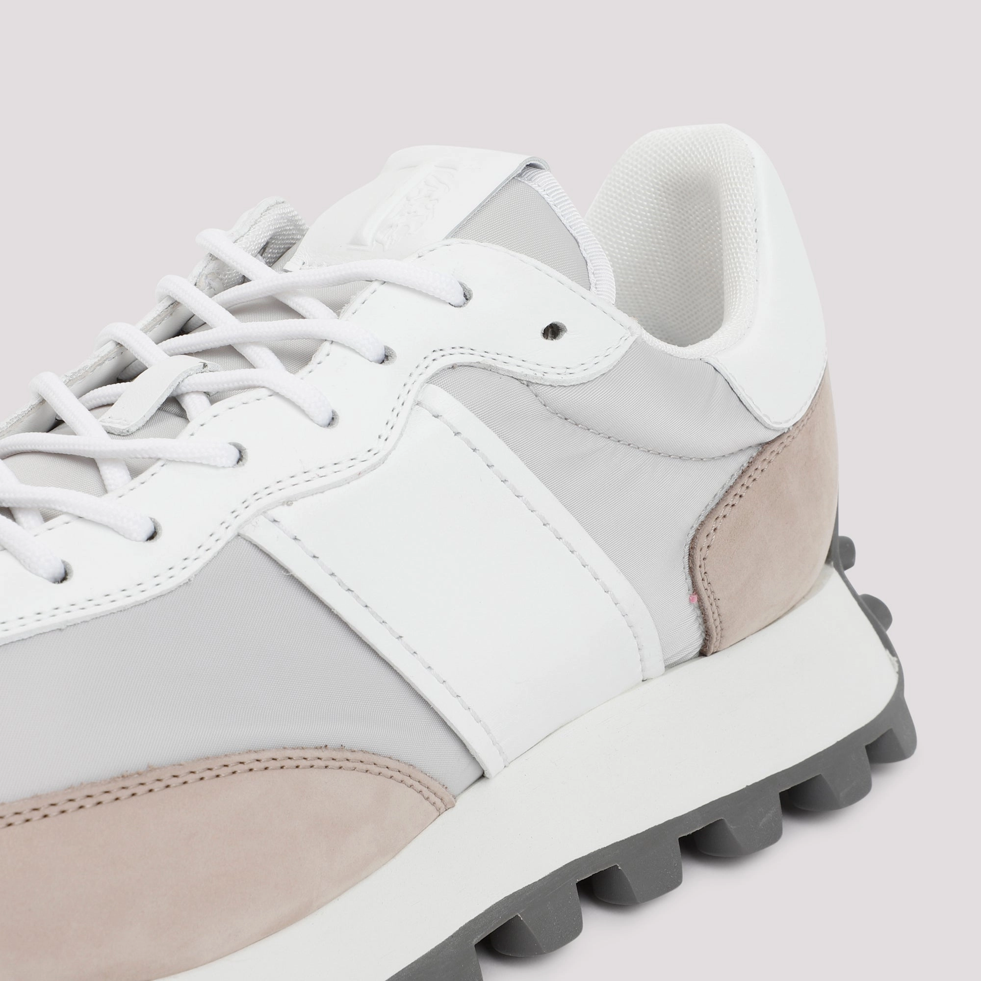 TOD`S 1T IN LEATHER AND FABRIC SNEAKERS