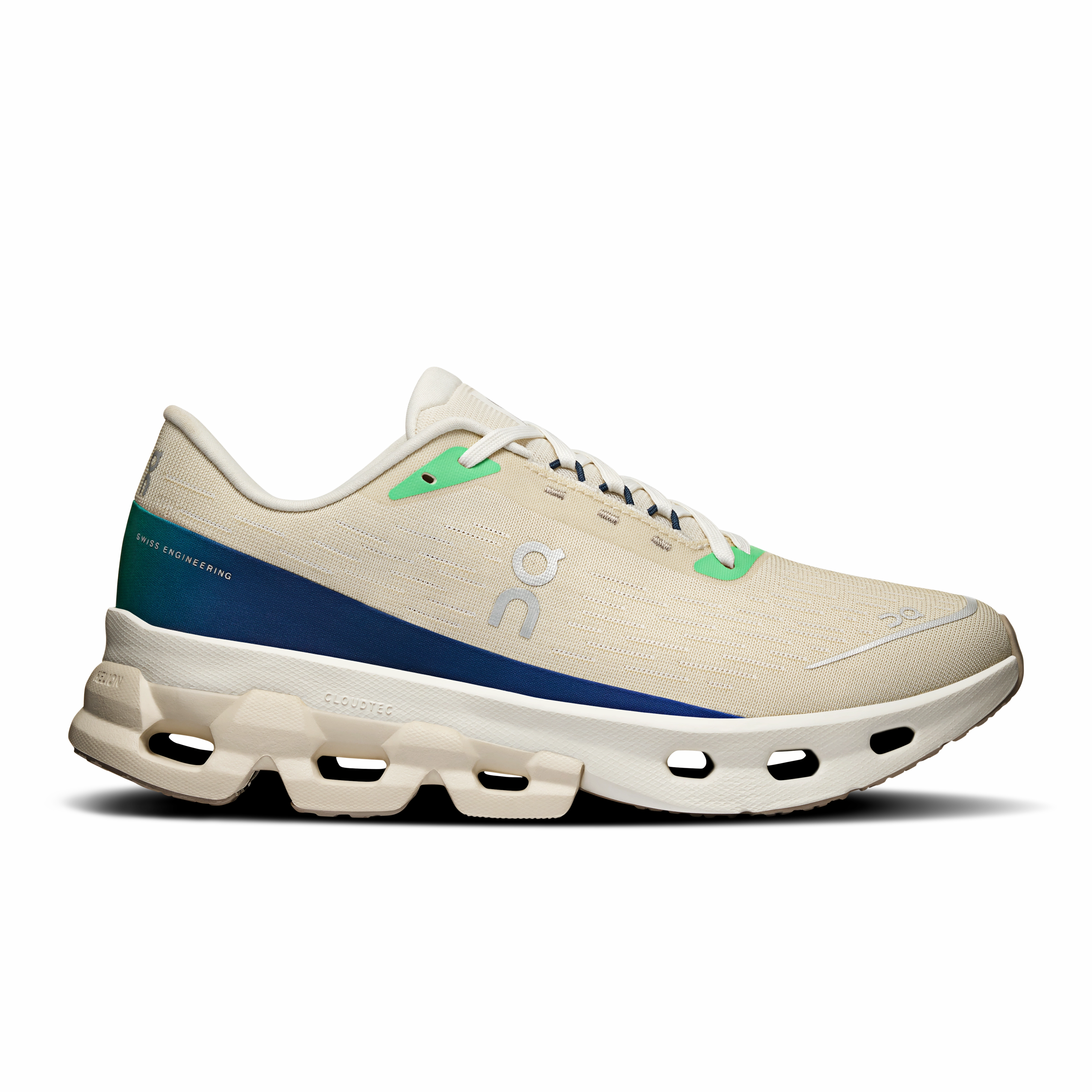 On Running Women's Cloudspark Shoes - Cream / Honeydew Downshifter 13 Running Shoes