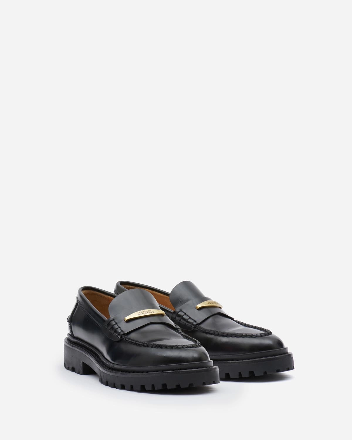 Frezza loafers Triangle-patch Leather Loafers