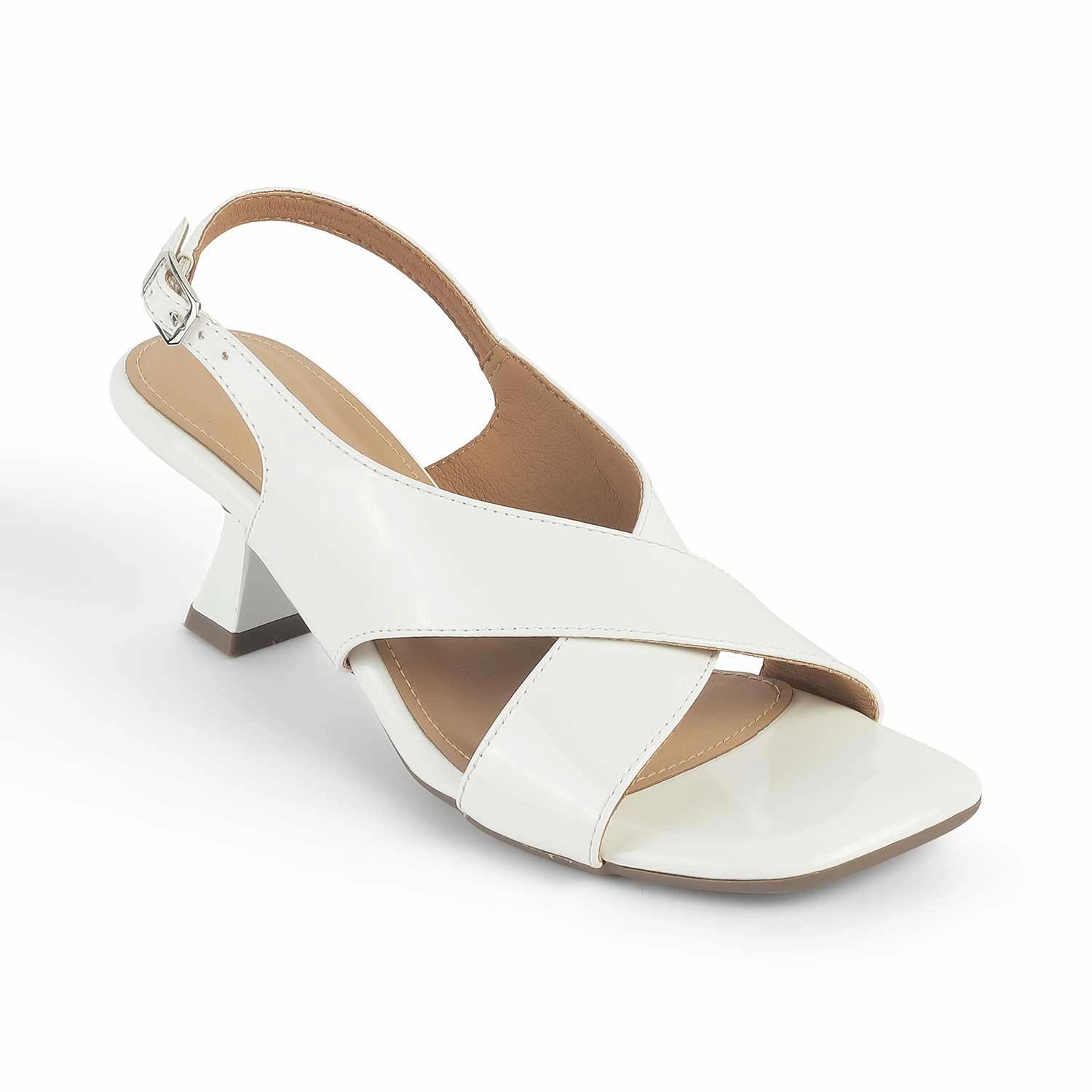 Sandals Spa Tresmode Belize White Women's Dress Heel Sandals
