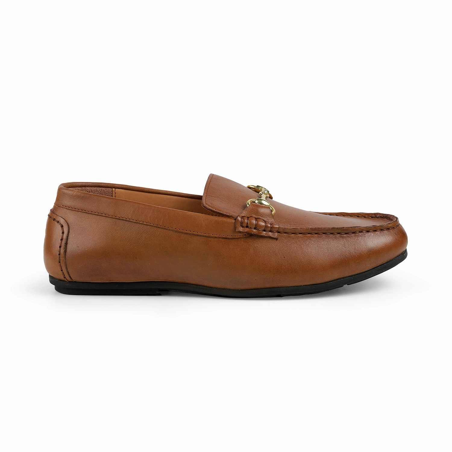 Loafers Rubber Tresmode Slok Tan Men's Leather Loafers